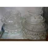 A quantity of assorted glassware including bowls, dishes, comport, etc.