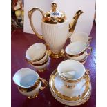 A mid 20th Century Grimwades Royal Winton part coffee set comprising coffee pot, six cups and