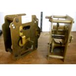 Two Tame Side single fusee clock movements - various condition