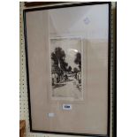 †John Fullwood: a framed pencil signed limited edition monochrome etching entitled 'The Cottage Farm