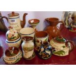 A quantity of Torquay pottery items including Watcombe, Longpark, etc. - various condition