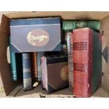 A box containing a collection of rural interest, farming and poultry books including The Book of the