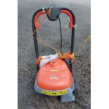 A Flymo Hover Vac lawn mower