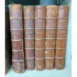 L'Histoire De France: by M. Guizot in 5vols, 4to., half bound, French text and monochrome