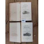 History of British Birds by T. Bewick Vol I (land birds) 1797 and Vol II (water birds) 1804, 8vo.,