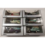 Six boxed Corgi die cast vans made to commemorate Her Majesty the Queen's 40th Anniversary