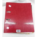 A red ring bound album containing a collection of assorted 1970's and other football programmes,