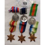 A.E. Gascoigne: a Second World War six medal group comprising Atlantic Star, Africa Star, 1939-