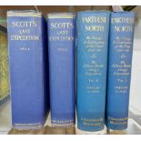 Scott's Last Expedition: 2vols, 3rd edition, 8vo., blue gilt cloth, Pub. Smith, Elder & Co. 1913 -