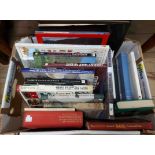 A box containing a collection of railway interest hard back books and other publications - various