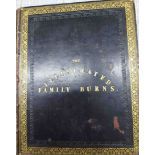 Robert Burns: The Illustrated Family Burns, gilt leather boards, with lifting monochrome plates