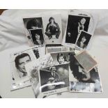 Male Artists: a collection of monochrome promotional photographs including Peter Sarstead/Sarstead