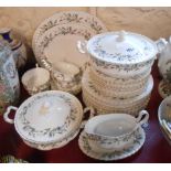 A quantity of Royal Albert bone china dinner ware in the Brigadoon pattern including vegetables