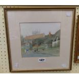 Norman Davey: a framed watercolour entitled 'Stapleford. Wiltshire' - signed and titled verso