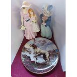 A Royal Doulton bone china figurine Togetherness HN5589 - sold with a Dogs in Action collector's