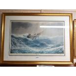 John Chancellor: Two framed large format limited coloured maritime prints, one entitled 'Sorely