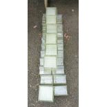 A large quantity of vintage glass bricks