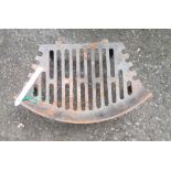 A cast iron grate for open fires - 30.5cm front