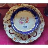 A vintage Jema Delft's wall plate - sold with a continental comport and two plates