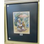 Therese Uytenborg: a framed watercolour entitled 'Sarawak' - signed and dated 1988