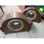 Three vintage assorted chiming mantel clocks - various condition