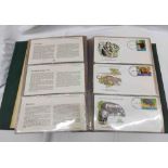 A green folder bound Official Collection of World Wildlife First Day Covers (for WWF) - with