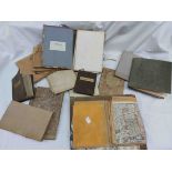A collection of antique folding linen backed and other maps including London & Westminster 1784,