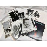Male Artists: a collection of monochrome promotional photographs including Peter Sarstead/Sarstead