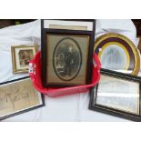 A quantity of framed antique and other photographs including posed figures, military, naval and