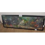 John Sherburn Taylor: an ebonised framed oil on board entitled 'Sub-Aqua No.8' - signed and dated