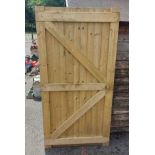 Modern tanalised wood garden gate 1.76 meter by 90cm