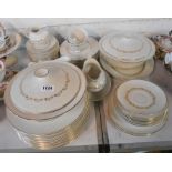 A quantity of Royal Doulton bone china tea and dinner ware decorated in the Fairfax pattern