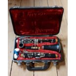 A vintage Yamaha clarinet in original hard carry case