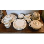 A quantity of Wedgwood bone china tea and dinner ware decorated in the India Rose pattern