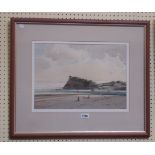 †Brian Hayes: framed watercolour entitled 'Evening at The Ness, Teignmouth' - signed