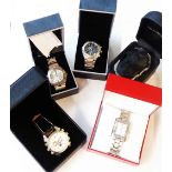 Four boxed gentleman's wristwatches comprising two Slazenger branded, Aviatime and Euro Car Parts,