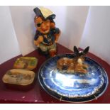 A small quantity of assorted ceramic items including Shorter Long John Silver toby jug, Royal