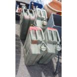 Four vintage jerry cans