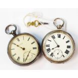 A silver cased fusee pocket watch by William Whitmore of Stockport - case Chester 1878 - minute hand