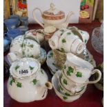 A Colclough bone china tea set decorated in the Ivy pattern - sold with a further quantity of