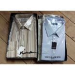 Five vintage unopened Viyella House fashion shirts, contained in two branded boxes