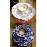 A quantity of assorted ceramic items including Crown Derby plates, etc.