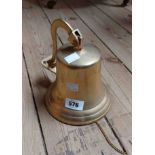 A brass porch bell