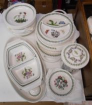 A quantity of Portmeirion in the Botanic Garden pattern including serving dishes, plates,
