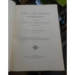 A late 19th Century leather bound copy of Villa and Cottage Architecture, published by Blackie &