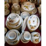 A large quantity of Royal Worcester Evesham oven to tableware including vegetable tureens, cups