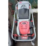 An Al-Ko Highline 42.7 P-A petrol lawn mower with 'Pro 125' OHV 4 stroke engine and grass box