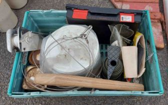 A crate containing a quantity of boat jumble