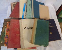 A box containing a quantity of hardback and other books including numerous hymn books, etc. - sold