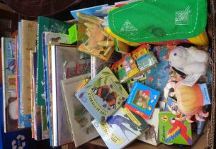 A box containing a quantity of children's books - all modern titles